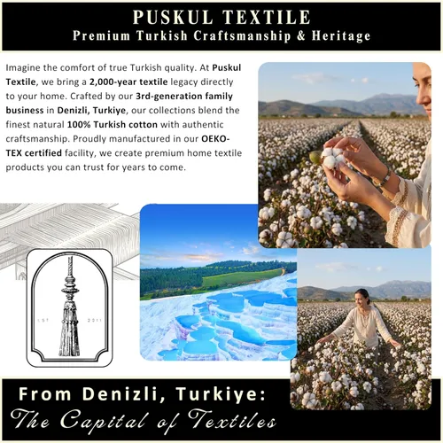 Miniatura 9 de Püskül - Juego de toallas de baño de lujo de 4 piezas en color antracita, de alta calidad, 100% algodón turco orgánico, 2 toallas de mano y 2