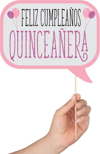 Miniatura 3 de Accesorios para cabina de fotos de quinceañera, kit de cabina de fotos de 41 piezas con letrero de 8 x 10 pulgadas, 60 almohadillas adhesivas, 45