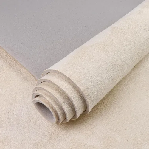Tela de ante con material de respaldo de espuma, 54 pulgadas de largo x 60 pulgadas de ancho, tela de microgamuza para automóvil, RV, barco, hogar,