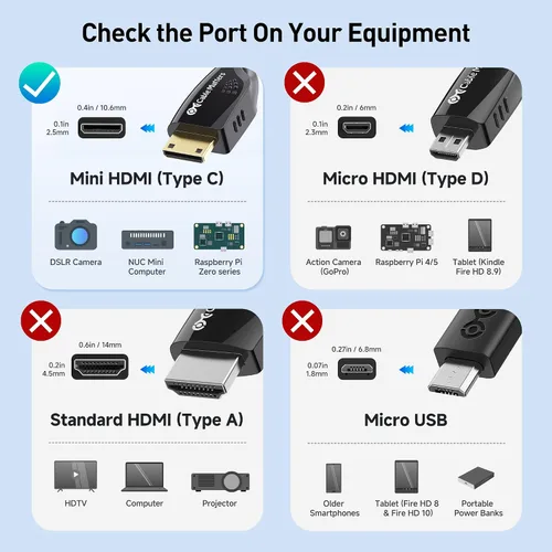 Miniatura 5 de Cable Matters Cable corto HDMI a HDMI de alta velocidad 4K a 60Hz - 3 pies, HDMI2.0 listo para tabletas, Nikon, Sony, Canon DSLR, Raspberry Pi Zero