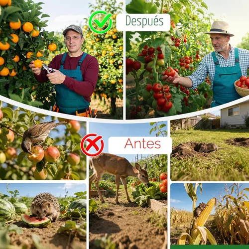 Miniatura 4 de Repelente ultrasónico de animales para exteriores – Repelente de gatos y disuasorio de ciervos con sensor PIR y alimentado por energía solar