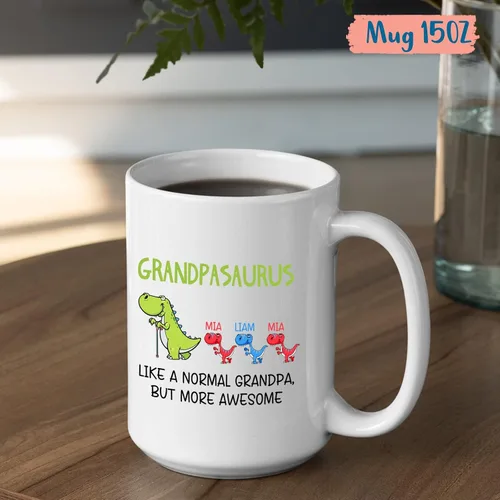 Miniatura 5 de Tazas con fotos personalizadas para abuelo, regalo para el mejor abuelo del mundo, taza de café personalizada para abuelo, taza para abuelos