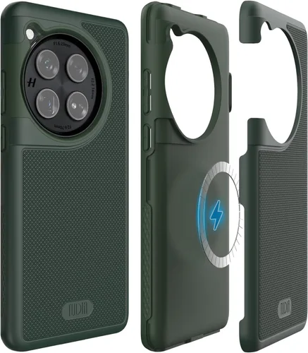 Miniatura 8 de TUDIA DualShield Grip - Funda protectora para OnePlus 11 5G (2023), MergeGrip, de doble capa, a prueba de golpes, delgada, de grado militar, Verde