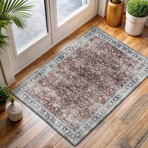 Miniatura 34 de CAMILSON Alfombras modernas de lujo para sala de estar, alfombra abstracta vintage de 4 x 6, suave, pelo medio, resistente a las manchas, fácil