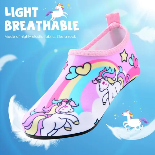 Miniatura 2 de Sunnywoo Zapatos de agua para niños y niñas, zapatos de natación para el agua, de secado rápido, antideslizantes, para la piel, zapatos deportivos