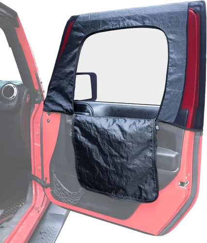 Miniatura 9 de Savadicar Parasoles para ventana trasera, parasol de malla transpirable para ventana lateral, media cubierta, compatible con Jeep Wrangler JK JL