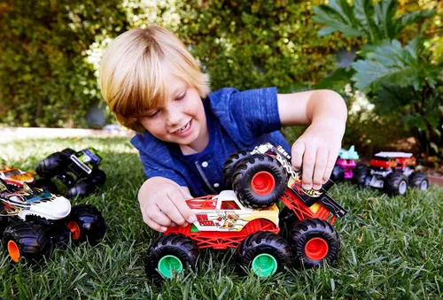 Miniatura 2 de Hot Wheels Monster Truck - Vehículo Derby de demostración a escala 1:24 con ruedas gigantes para niños de 3 a 8 años, gran regalo, camiones