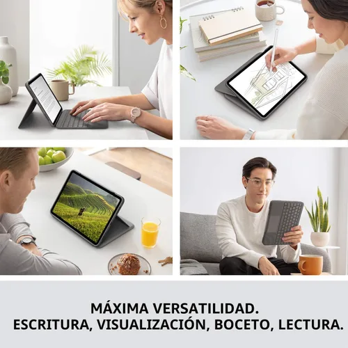 Miniatura 4 de Logitech Folio Touch - Funda con teclado táctil y conector inteligente para iPad Air de 11 pulgadas (M2 y M3), iPad Air (4ª y 5ª generación)
