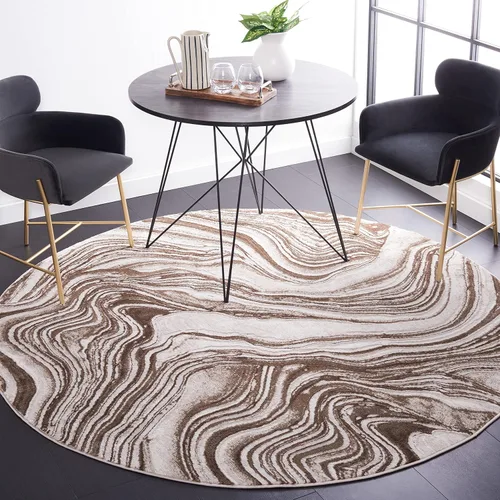 Miniatura 24 de SAFAVIEH Meadow Collection - Alfombra para pasillo, 2 x 7 pies, azul y gris, diseño abstracto moderno, no desprende pelusa y de fácil cuidado, ideal
