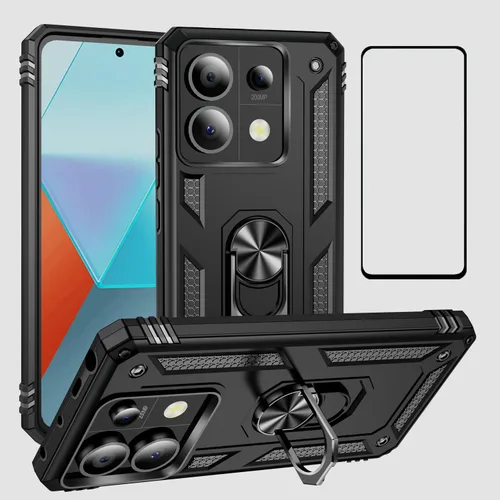 Miniatura 57 de Funda para Xiaomi redmi Note 12 Pro Plus 5G con protector de pantalla, soporte delgado protección militar a prueba de golpes Armor Defender Funda