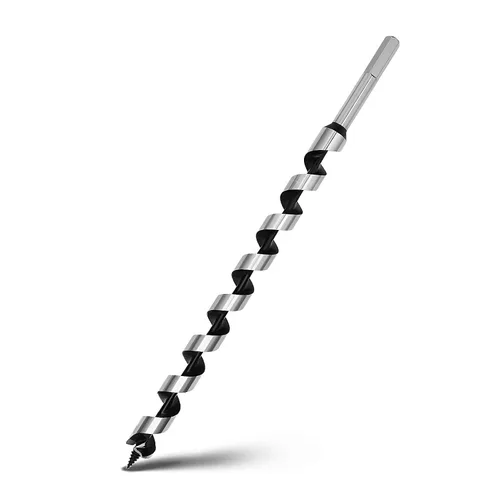Miniatura 10 de Broca helicoidal de 0.94 x 11.8 pulgadas para madera, broca helicoidal con vástago hexagonal para madera blanda, madera dura, plástico