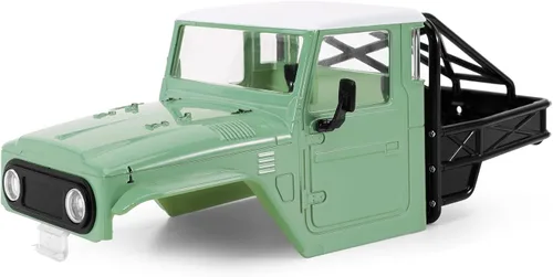 Miniatura 8 de INJORA 87g IR40 Camión Cuerpo Casco con Jaula de Tubo para 1/18 TRX4M Defender Bronco Pieza de Mejora (Azul)