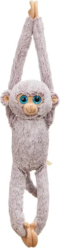 Miniatura 12 de Animal de Mono Colgante de Peluche Animal de Mono de Brazo Largo de Peluche Suave para Niños Nietos Amigos Familia Gris 43 cm