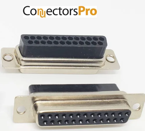 Miniatura 7 de Kit de conector hembra DB25, 4 juegos con capuchas y 100 pines, RS232 D-Sub 25P tipo crimpado