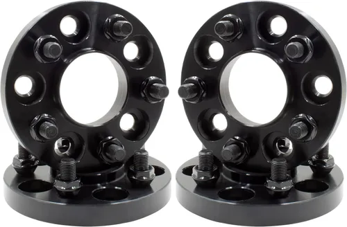 Miniatura 13 de Wheel Accessories Parts 2 adaptadores de espaciadores de rueda centrados en buje 5 en 4.724 in 0.197x4.724 in 1.00" de grosor 0.551 in 1.50