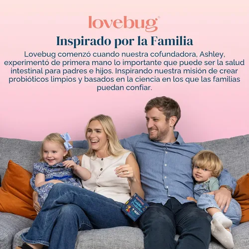 Miniatura 9 de LOVEBUG Polvo probiótico para niños con fibra prebiótica – Apoyo inmunitario y alivio del estreñimiento – Probióticos orgánicos USDA para la salud