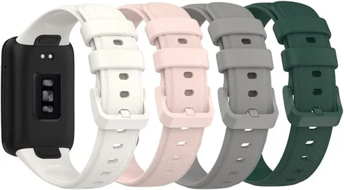 Miniatura 7 de Senter Correa de silicona suave de liberación rápida para reloj inteligente Huawei Band 7 Pro 4 unidades-g