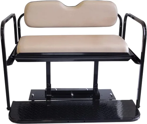 Miniatura 4 de Buggies Unlimited Club Car Precedent - Kit de asiento trasero abatible para carrito de golf con marco de acero, compatible con modelos 2004 en Buff