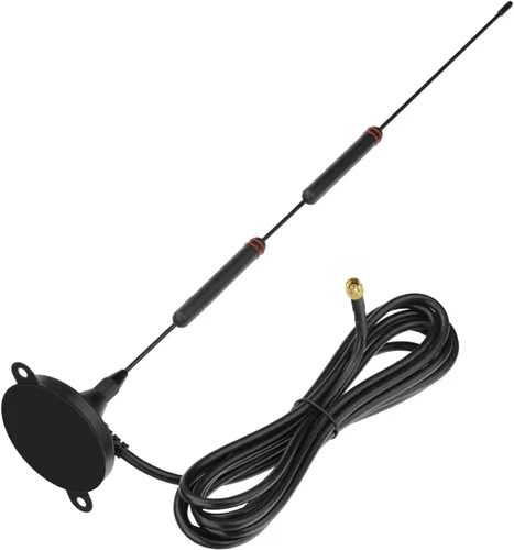 Miniatura 7 de Bingfu Alta ganancia 10dBi 0.14 oz LTE Base magnética celular MIMO SMA antena macho con cable RG58 compatible con 4G LTE Router CPE inalámbrico