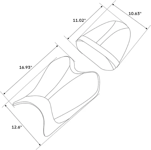 Miniatura 5 de TCT-MOTORPARTS Asiento delantero del conductor y del pasajero para Yamaha YZF R6 2008-2016 2015