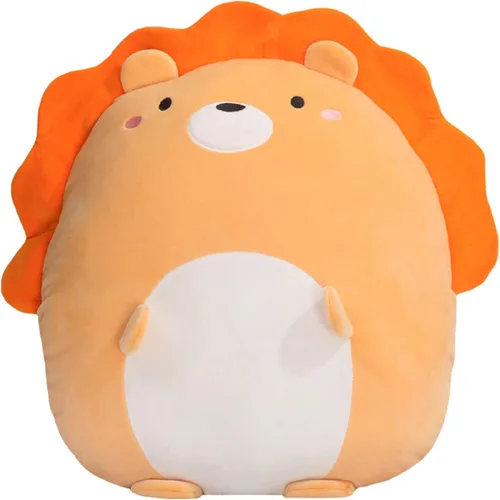 Almohada de Peluche de León Suave Animal de Peluche Relleno Juguete de Peluche Almohada de Abrazo Regalos para Cumpleaños, San Valentín, Navidad, 16