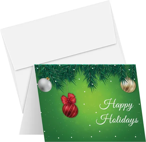 Tarjetas de felicitación y sobres de Feliz Festividad – Ideal para invitaciones de fiesta de Año Nuevo, negocios y corporativos, anuncios, tarjetas