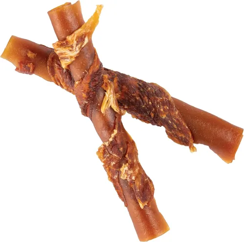 Miniatura 4 de SmartBones Palitos envueltos en pollo para perros con mantequilla de maní real, sin piel cruda, 8 unidades (paquete de 24)
