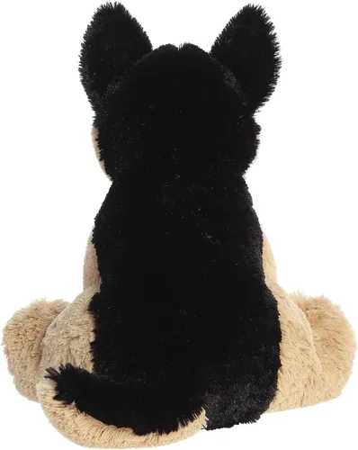 Miniatura 4 de Aurora Peluche de pastor alemán tierno – Comodidad acogedora – Acurruces sin fin – Marrón 10.5 pulgadas