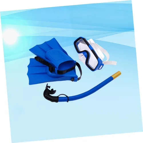 Miniatura 7 de Snorkeling Mask Set with Breathable Diving Snorkel and Non-Slip Flippers Shoe for Swimming Diving Snorkeling Sports Flexible Fins