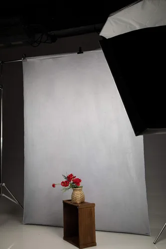 Miniatura 3 de Kate Telón de fondo blanco y gris plateado, fondo de fotografía para sesión de fotos, accesorios de estudio