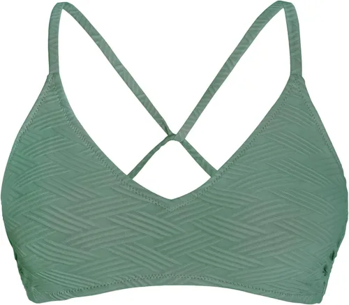 Miniatura 15 de CUPSHE - Parte superior de bikini para mujer; traje de baño superior con diseño cruzado, tirantes delgados y escote en V