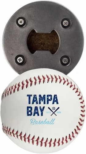 Miniatura 32 de Abrebotellas Chicago C, hecho de una pelota de béisbol real, el abrelatas de béisbol, captador de tapas, imán para nevera