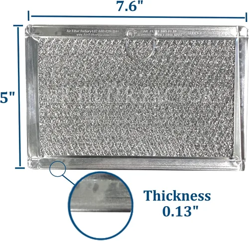 Miniatura 9 de Filtro de grasa para microondas 5304509444 5304517871 paquete de 2 Frigidaire 5304509444 compatible grease filter 2-pack. Washable 12-layer