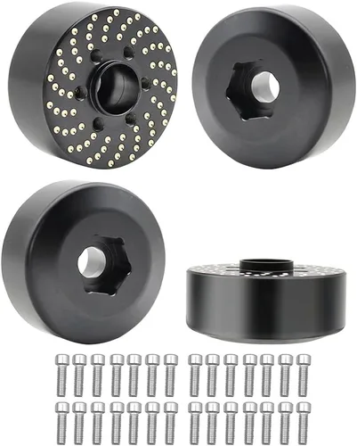 Miniatura 9 de 4 pesos de rueda de latón, adaptador de cubo hexagonal de rueda de latón 1/10 para llantas Beadlock de 1.9 pulgadas/2.2 pulgadas para llantas de 4
