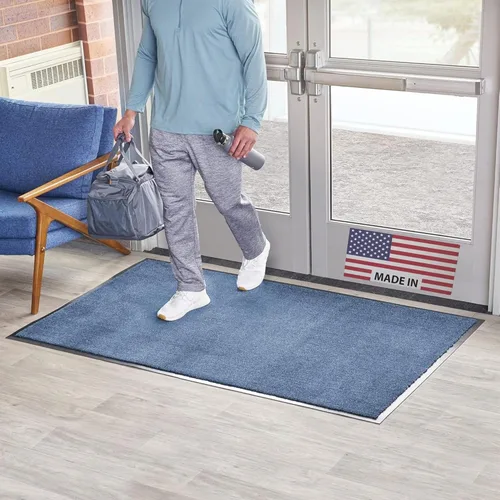Consolidated Plastics Tapete económico para interiores y exteriores con parte trasera de goma antideslizante, absorbe el agua, alfombra resistente