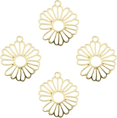 Miniatura 29 de John Bead Beadwork Findings - Colgante dorado (3 unidades)
