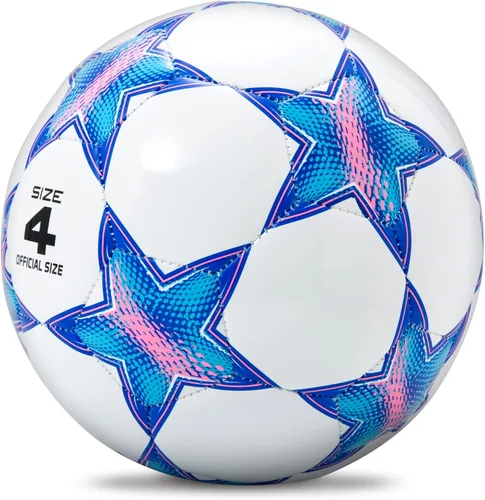 Miniatura 2 de Balón de fútbol Runleaps tamaño 1.5 y tamaño 3 y tamaño 4 y tamaño 5 para niños y adultos, pelotas de juguete con patrón de estrellas