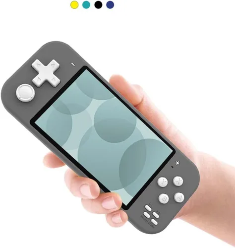 Miniatura 5 de Mini consola de juegos retro portátil X20, consola de juegos portátil de 4.3 pulgadas con joysticks, 2000 juegos integrados, descarga de juegos Azul