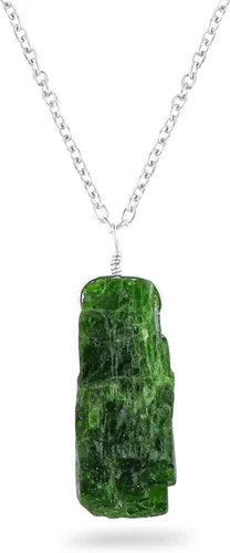 Miniatura 11 de Colgante delicado de piedras preciosas naturales crudas, collar de piedras ásperas surtidas, hecho a mano, joyería hipoalergénica bohemia