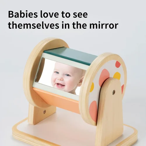 Miniatura 6 de Twefex Tambor Giratorio Montessori, Juguetes Montessori para Bebés de 6 a 12 Meses, Juguetes Montessori para Bebés de 1 Año, Juguete de Madera
