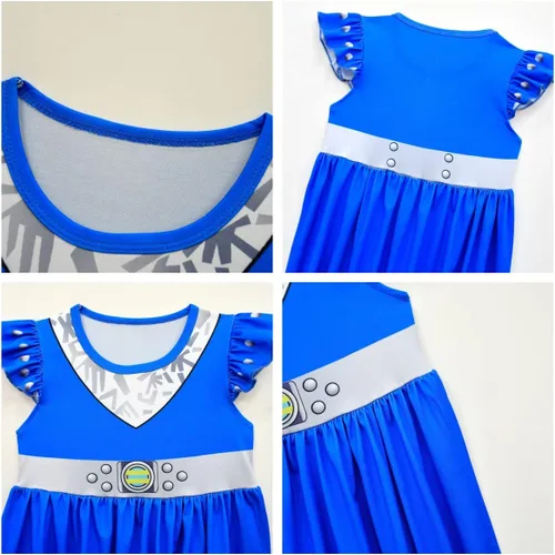 Miniatura 5 de Zombies Alien Girls Blue Dress for Girls