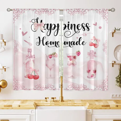 Miniatura 30 de Cortinas de mariposa, mariposa azul, diente de león blanco, románticas, para niñas y mujeres, insonorizadas, aisladas, con bolsillo para barra