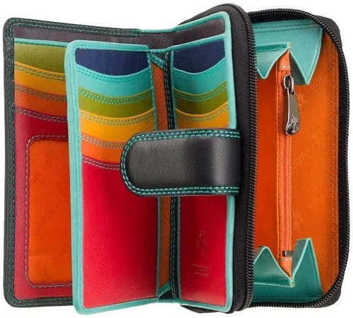 Miniatura 2 de Visconti RIO 13 - Cartera grande de piel suave para mujer, Rhumba Negra, Cartera grande