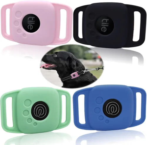 Funda de silicona para Tile Mate 2022 para perro, funda protectora para tilemate Buscador para gatos y mascotas, collar cuentagotas, soporte seguro