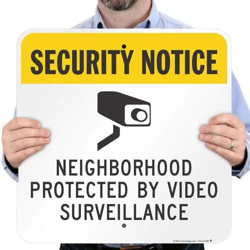 Miniatura 2 de SmartSign Letrero "Barrio Protegido por Videovigilancia" Aluminio de 18" x 18
