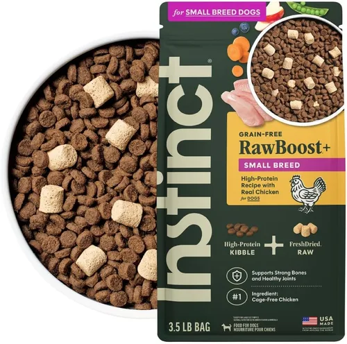 Miniatura 11 de Instinct Raw Boost Raza Pequeña, Alimento Seco Natural para Perros con Trozos Liofilizados, Alta Proteína, Receta Sin Granos - Carne de Res Real