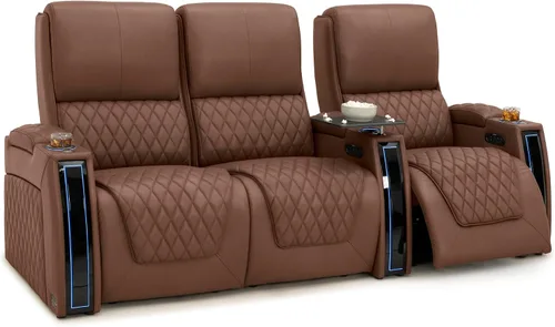 Miniatura 34 de Seatcraft Apex Zero-Gravity CoolZero - Asiento de cine en casa de cuero italiano, reposacabezas eléctrico, lumbar eléctrico, reclinable eléctrico