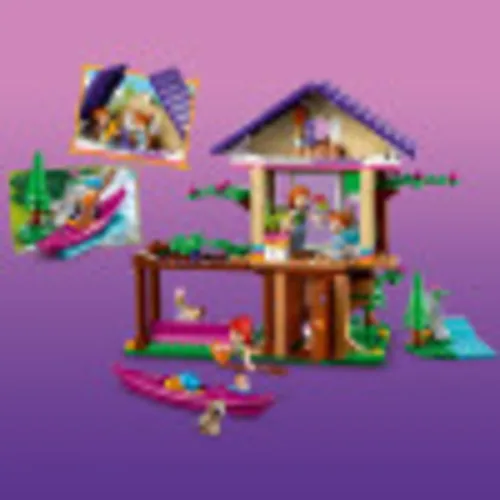 Miniatura 4 de LEGO Friends Forest House 41679 Kit de construcción; juguete de bosque con una casa en el árbol; gran regalo para niños que aman la naturaleza