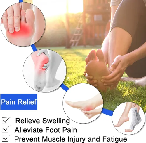 Miniatura 4 de Calcetines de neuropatía para mujeres y hombres, calcetines calmantes, tobillera, alivio de la fascitis plantar