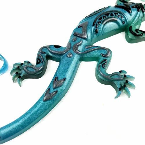 Miniatura 8 de Moldes de silicona de resina para colgar en la pared, adorno decorativo de arte animal, molde de fundición Gecko para resina epoxi, moldes de resina